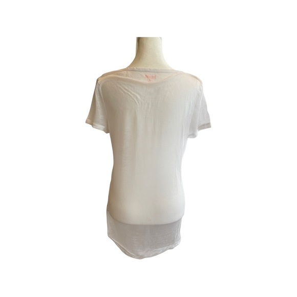 Mudd slightly sheer white basics tee M - Picture 3 of 5